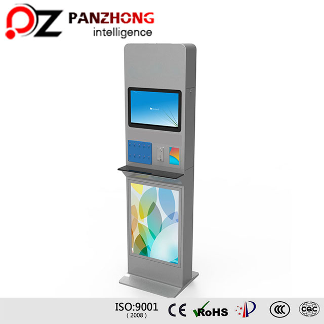 Customizable public cell phone charging kiosk with touch screen machine-Guangzhou PANZHONG Intelligence Technology Co., Ltd.