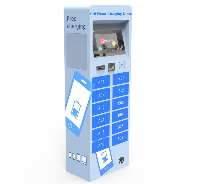 Customizable phone charging kiosk| Phone charging with electronic lockers kiosk-Guangzhou PANZHONG Intelligence Technology Co., Ltd.